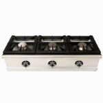 COCINA SOBREMESA DE TRES QUEMADORES 12KW 1200X400MM LUXURY SERIE TITAN