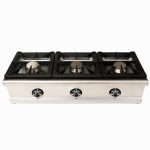 Cocina horizontal a gas de sobremesa de 3 quemadores - Luxury serie Titan