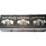 COCINA SOBREMESA DE TRES QUEMADORES 12KW 1200X400MM LUXURY SERIE TITAN - Imagen 4