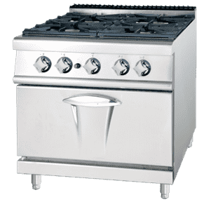 COCINA DE CINCO FUEGOS CON HORNO 800X730MM LUXURY SERIE 730