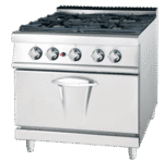 COCINA DE CUATRO FUEGOS CON HORNO 800X900MM LUXURY SERIE 900