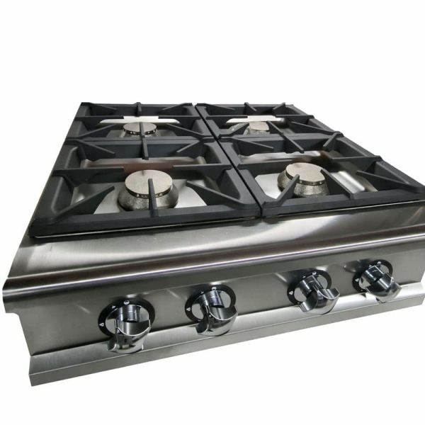 Cocina a gas de sobremesa de 4 quemadores - Luxury serie Titan