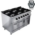 Cocina industrial de 6 quemadores con horno - Serie elite 700 - Imagen 2