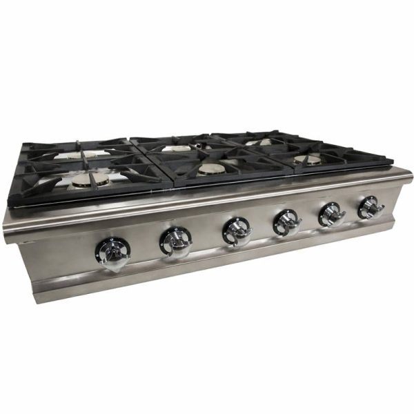 Cocina a gas de sobremesa de 6 quemadores - Luxury serie Titan