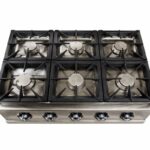 COCINA SOBREMESA DE SEIS QUEMADORES 24 KW 1200X800 MM LUXURY SERIE TITAN - Imagen 3