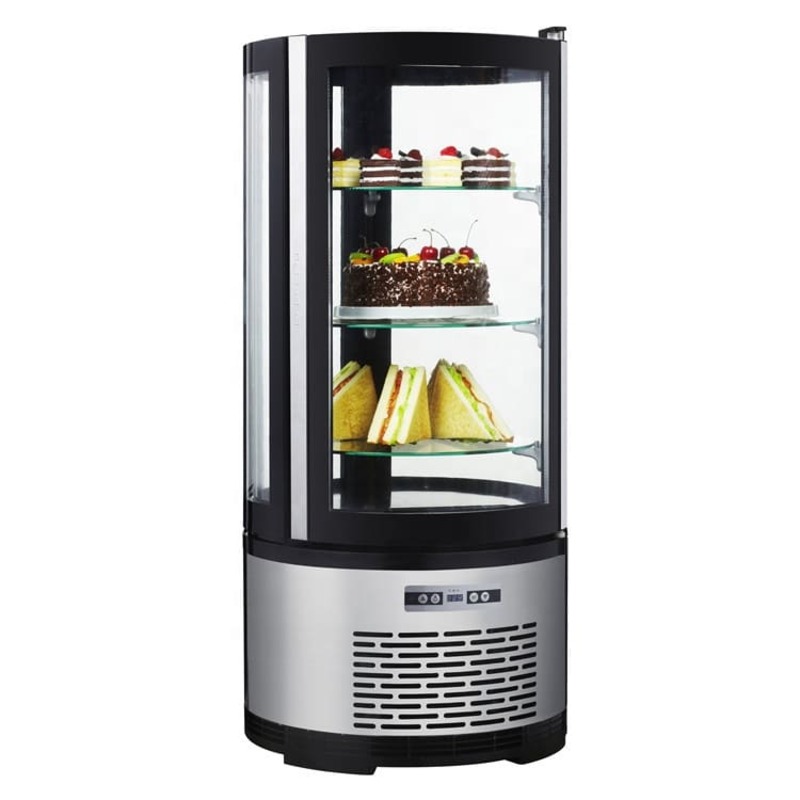 VITRINA EXPOSITORA CIRCULAR DE 3 ESTANTES