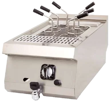 CUECEPASTAS DE 400 MM A GAS CON GRIFO