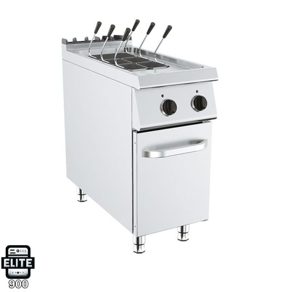 Cocedor de pasta eléctrico con mueble de 5 cestas - Serie Elite 900