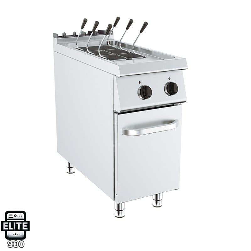 Cocedor de pasta eléctrico con mueble de 5 cestas - Serie Elite 900