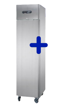 Armario refrigerador de 1 puerta de acero inox 520x730x1975 mm 200 litros - Slim