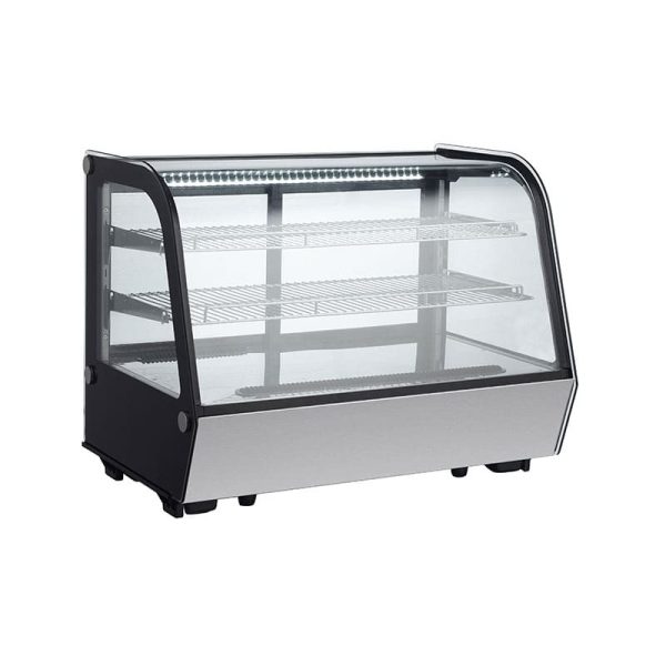 Vitrina curva expositora refrigerada 160 litros
