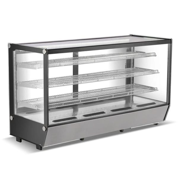 Vitrina expositora refrigerada de sobremesa negra 363 litros