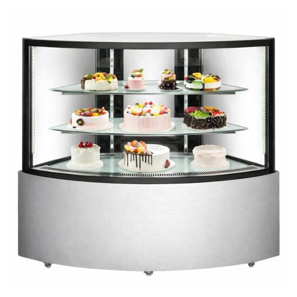 Vitrina pastelera curva 1484 mm