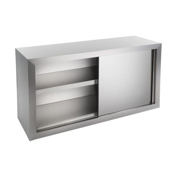 Estantería de pared cerrada con puertas correderas de 1500 mm