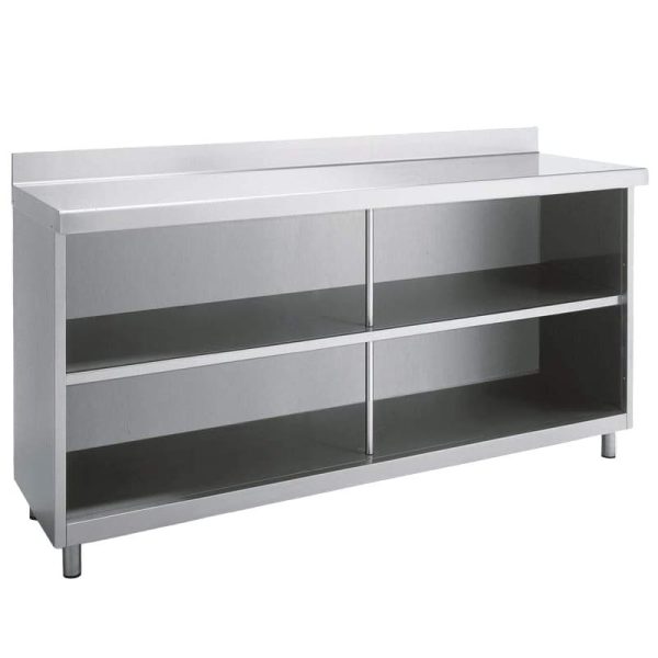 Mueble cafetero mostrador acero inoxidable 202 cm