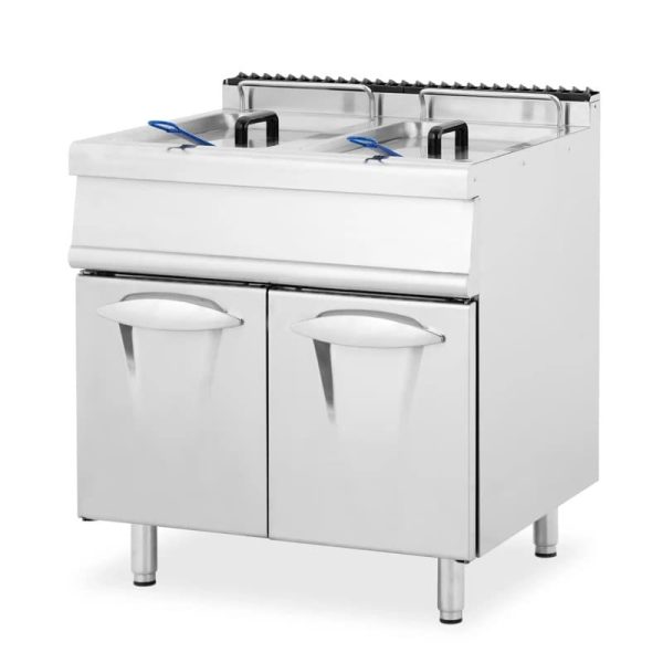 Freidora a gas  doble 28+28L con mueble luxury serie 730