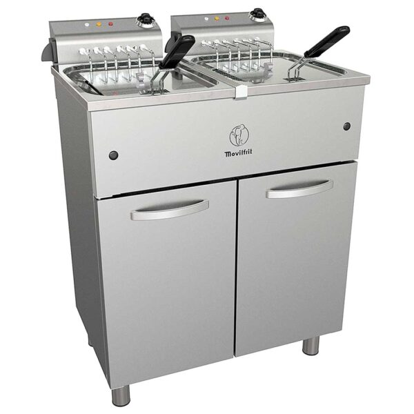 FREIDORA DE 17+17 LITROS ELECTRICA CON GRIFO