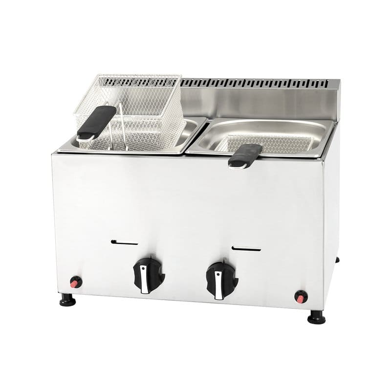 Freidora a gas de 8+8 litros - Serie Magma