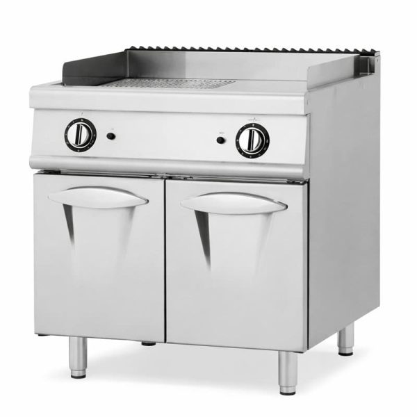 Fry-top con mueble doble a gas - Luxury Serie 730