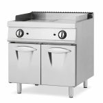Fry-top con mueble a gas doble - Luxury Serie 900