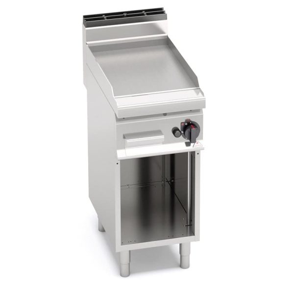 Fry-top con mueble a gas de acero rectificado - Bertos's