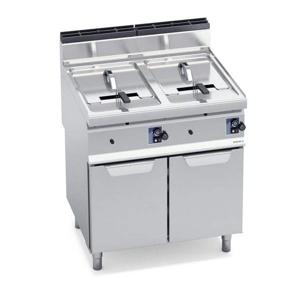 Freidora a gas con mueble de 10+10 litros - Berto's