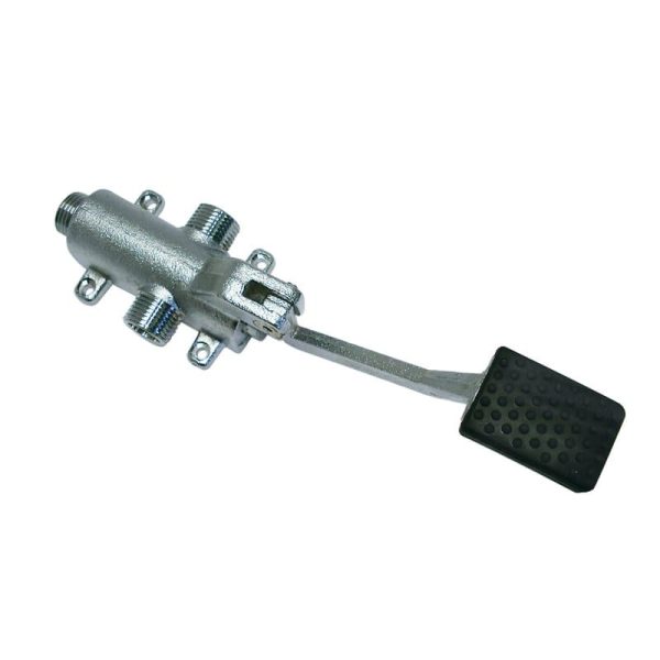 Grifo monopedal de 2 aguas para suelo industrial