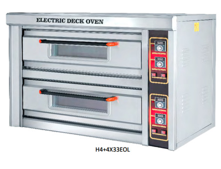 Horno doble eléctrica de pizza con capacidad para 8 pizzas (Ø33 cm)