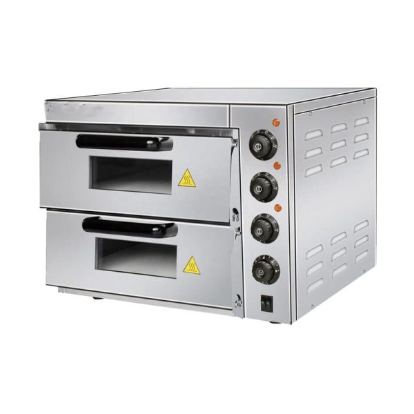 Horno de pizza doble eléctrico