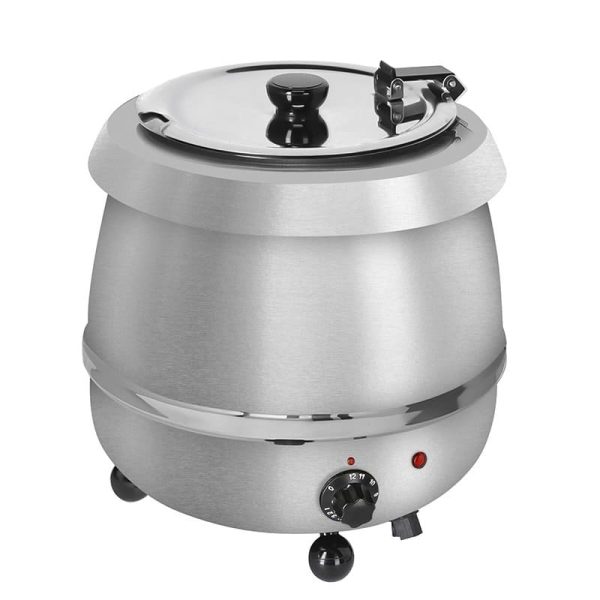 Calentador de sopa eléctrico profesional 10 litros acero inoxidable