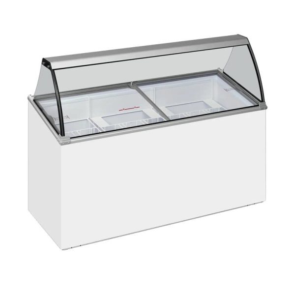 Isla de congelación expositora de helados de 1550x615x949 mm - 398 litros