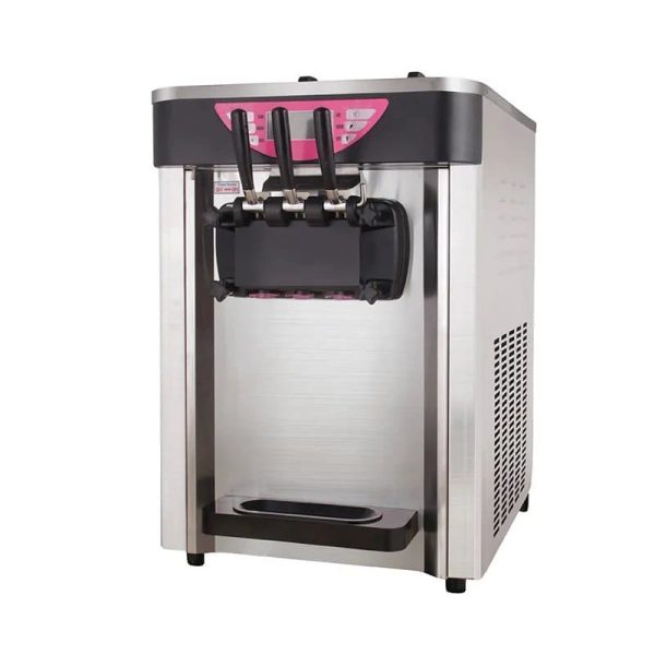 Máquina de helado soft de sobremesa profesional 2 sabores