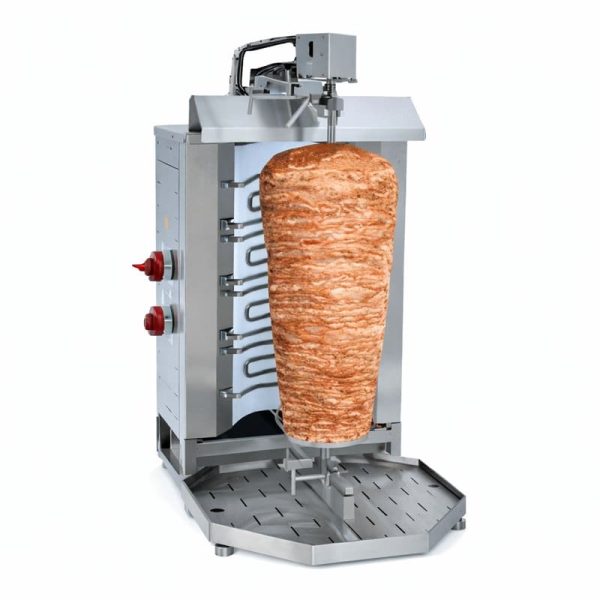 Asador de kebab eléctrico de 4 quemadores profesional
