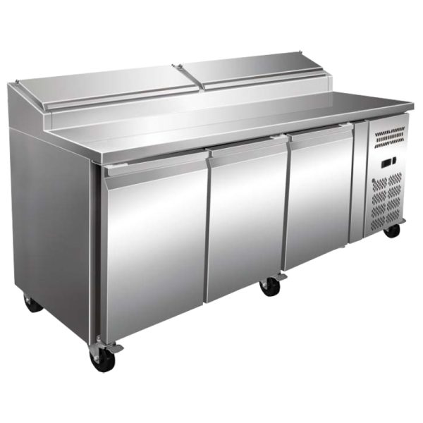 Mesas refrigeradas para preparación de ensaladas GN1/1 de tapa abatible 1780x700 mm