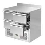Mesa refrigerada de preparación GN1/1 de cuatro cajones 900x700 mm