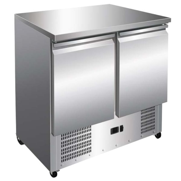 Mesas refrigeradas de preparación GN1/1 de 2 puertas 900x700 mm