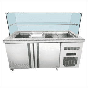 Mesa Refrigerada de Preparación Con Superficie de Granito de 1530 mm