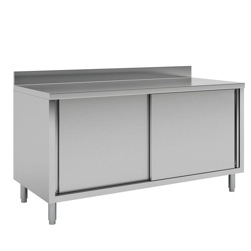 Mesa de Trabajo Cerrada de 2500 mm Con Puerta Cerrada