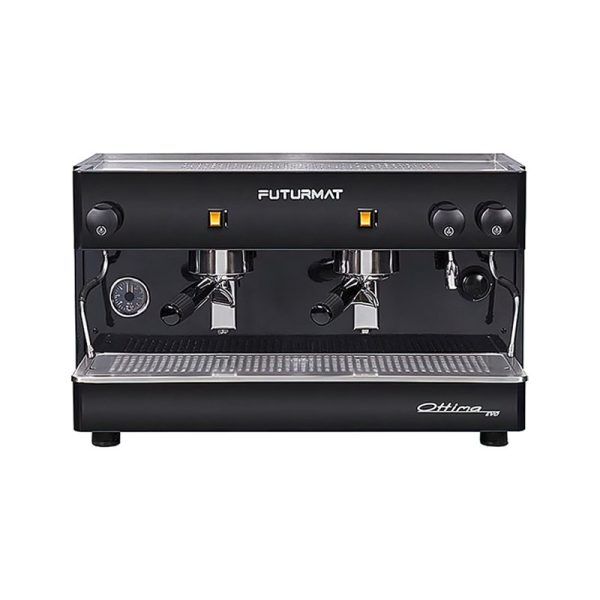 Cafetera semiautomática profesional 2 grupos negra - Futurmat Serie Ottima