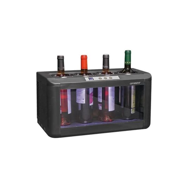 Enfriador de vino horizontal para 4 botellas