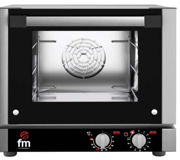 Horno industrial de panadería para 3 bandejas GN1/2 - Marca FM