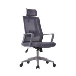 Silla de oficina ergonómica color gris