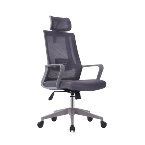 Silla de oficina ergonómica color gris