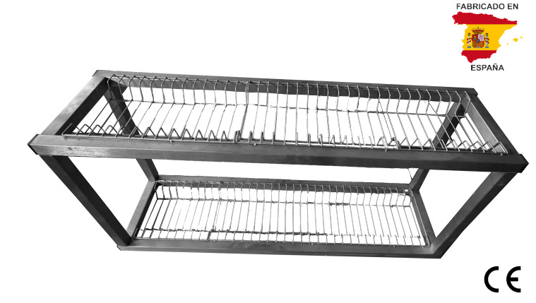 Soporte Escurreplatos Doble de 1000 mm