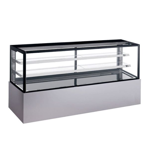 Vitrina recta expositora con cristal 400 litros