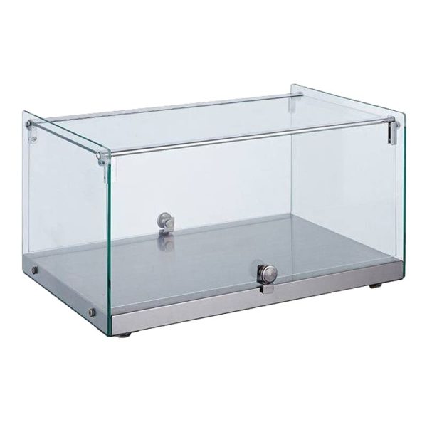 Vitrina recta expositora neutra de 45 litros 554x361x305 mm