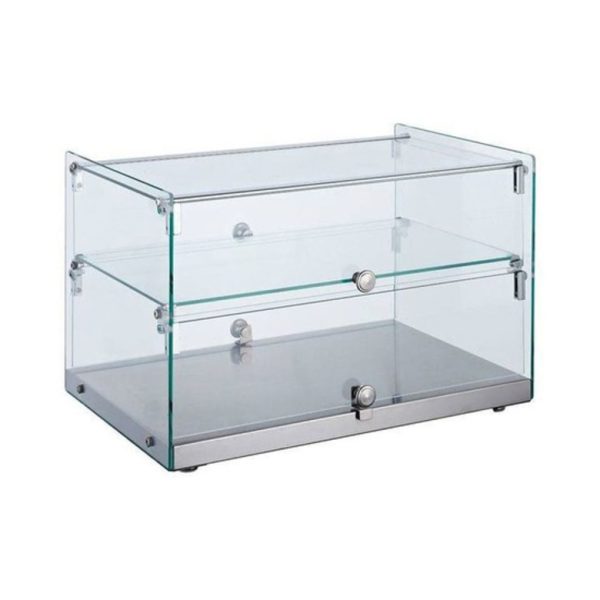 Vitrina expositora recta neutra una balda de 50 litros 406x340x618 mm
