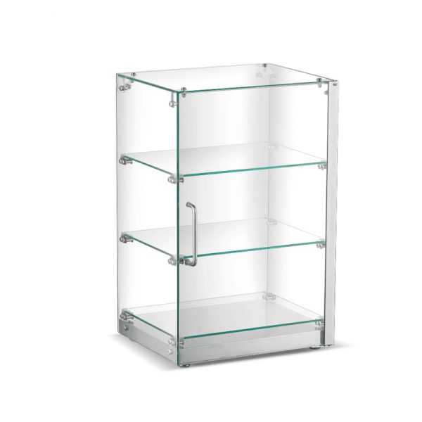 Vitrina expositora recta neutra dos balda de 60 litros 406x340x618 mm